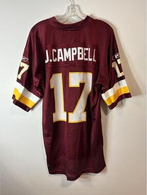 Vintage Reebok Washington Redskins Jason Campbell #17 Jersey Size L Read